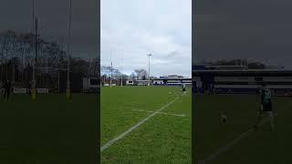 Rugby Conversion Blooper ~ Crossbar Challenge #blooper #conversion #rugby #crossbarchallenge