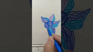 easy flower 🌺💐🥀 drawing painting 🎨#viral #youtubeshorts #drawing #painting