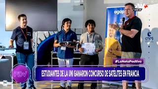 🚀 ¡Estudiantes de la #UNI ganan concurso de satélites en Francia! 🌍