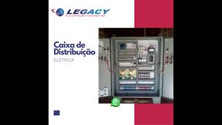 Caixa de distribuição elétrica.