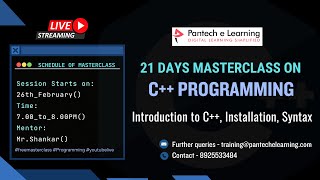 Day 01 - Introduction to C++, Installation, Syntax || Programming Language | PantecheLearning