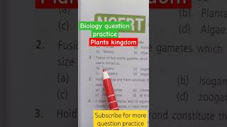 Neet || Biology question practice #neet #ncert #biology #motivation #shorts .