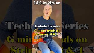 Learn G minor triad shapes on strings 2, 3 and 4. Check us out at RobsGuitarSchool.net/learn #guitar