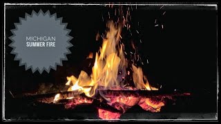 Campfire Relax with Summer Sounds -no repeats, 10 min. Reset