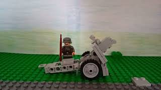 Brickmania Blitzkrieg bricks LE.IG 18 7.5cm Lego WW2 light Howitzer Build and Review.