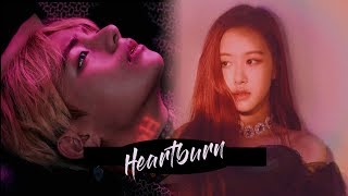 taehyung & rose || heartburn