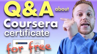 Q&A on COURSERA FINANCIAL AID | Answering your comments on how to get Coursera certificate for free