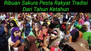 @Pesta Rakyat Dengan Topeng Sakura Meriah Dan Ribuan Penonton