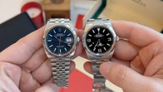 Rolex Explorer 36 124270 vs Rolex DateJust 36mm 126234 - discussion about the right case size