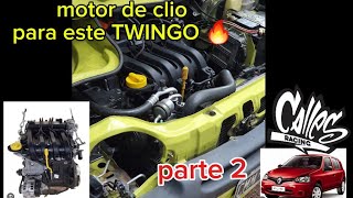 Proyecto BOMPY 🔥 parte 2 ❤️ swap 1.2 16v para TWINGO.  CallesRacing