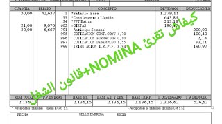 كيفاش تقرأ NOMINA معلومات مهمة حول قانون الشغل في اسبانيا#