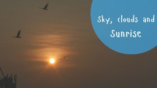 Sky, clouds and sunrise