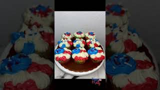 4th of July Cupcakes🇺🇸🧁⭐️ Happy Independence Day America🎊