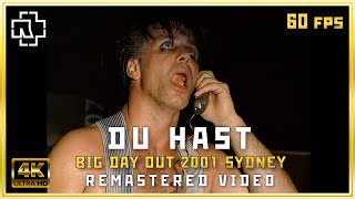 Rammstein - Du Hast 4K Русские субтитры Big Day Out Festival Sydney 2001 60fps remastered