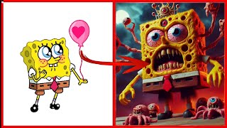 SpongeBob SquarePants as ZOMBIES - All Characters