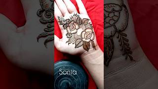 Cute Flower Mehndi Design #mehndi