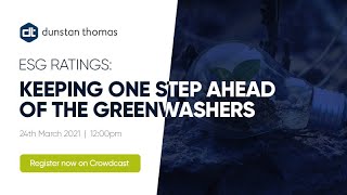 ESG Ratings: Keeping One Step Ahead of the Greenwashers