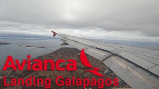 [4K] Avianca Airbus A320 ✈ Landing Galapagos Islands (Seymour Baltra)