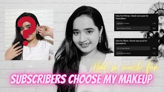 "SUBSCRIBERS" Choose My Makeup 🫶✨