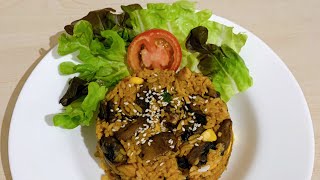 Nasi  goreng jamur || resep nasi goreng jamur #shorts