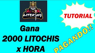 LITEKING : Litochis totalmente gratis!!  CRIPTOMONEDAS TOTALMENTE GRATIS!! #LITECOIN #GRATIS #DINERO