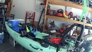 mounting Lawrence fish finder and fixing seat problem on a Brooklyn PD 10 kayak