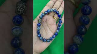 WHATSAPP +919322219437 TO ORDER- Buddha Pendant And Lapis lazuli Stone Stretch Bracelet