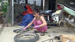 Repairing a severely damaged electronic rice cooker, a genius at repairing electrical equipment