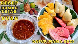 Resep bumbu rujak buah ( rujak manis ) buat usaha .