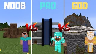 Minecraft NOOB vs PRO vs GOD: MODERN HOUSE BUILD CHALLENGE in Minecraft / Animation