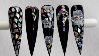 3D GEL FLOWER NAIL ART | CHARMICON STICKER DECALS | EMI MANICURE | FLORAL NAILS | NAILS FASCINATION