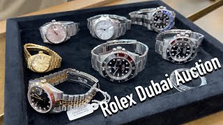 7 Rolex watches of the current Dubai Watch Auction - Datejust Batman Submariner Sea Dweller Date