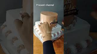 tutorial menghias kue ulang tahun polisi tingkat 2 #tutorial #shorts #cake