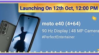 Moto E40 Official india Launch Date | Specifications #flipkart #motorola