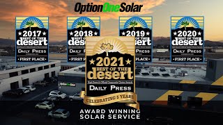 Option One Solar - Best Of The Desert 2021 - 5 Time Winner