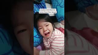 Ketika Anak kecil Ini Dikasi Filter Nangis Jawabannya Mantap