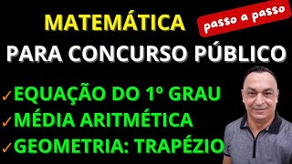 MATEMATICA PARA CONCURSO. NÃO ERRE MAIS! PASSO A PASSO. COMO INTERPRETAR AS QUESTÕES. LEGATUS.