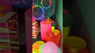 Festa tema NEON para Pegue e Monte e Decoração #festa #pegueemonte #festaneon