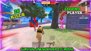 “SUBR" legend player VS Me! survival unknown battle royal ! survival unknown battle royal gameplay