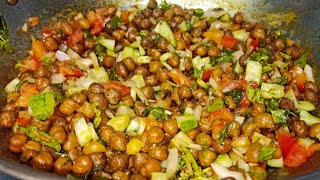 Healthy Kala Chana Chat Recipe।Mumbai Street Style Chana Chat। मुंबई प्रसिद्ध ठेले वाली चना चाट।