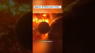 The Red Giant Vs. The Earth in 5 Billion Years ☀️🌎 #shorts #shortvideo #viral #tiktok #space #fyp