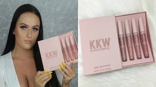 Kylie Cosmetics x KKW Collab Lip Swatches and First Impressions Review