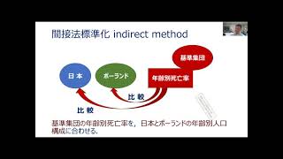 率の標準化，直接法と間接法による年齢の標準化