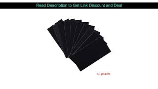 Premium  10pcs Black Cloth 10x4.8cm Fabric Replaceable Felt With Self Adhesive Glue For 3M Squeegee