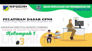 Pertemuan #3 Materi Pembelajaran Agenda 2 Kelompok I - Latsar CPNS Bangkep 2022