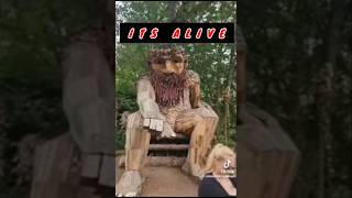 ANCIENT WOODEN STATUE COMES TO LIFE #god #godofwar #aztec #statue #life #spiritual #tiktok #shorts