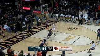 Oregon State Beavers Highlights vs. Cal State Fullerton Titans