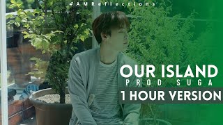 Our Island (Prod. Suga of BTS) - Calm & Relaxing + Rain Sounds [1 HOUR LOOP]