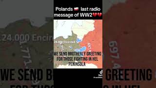 Poland’s last radio message, World War II💔💔💔