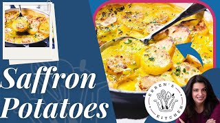 Classic Potato Casserole with a Twist | Saffron potatoes make it special